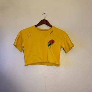 Mustard Crop Top